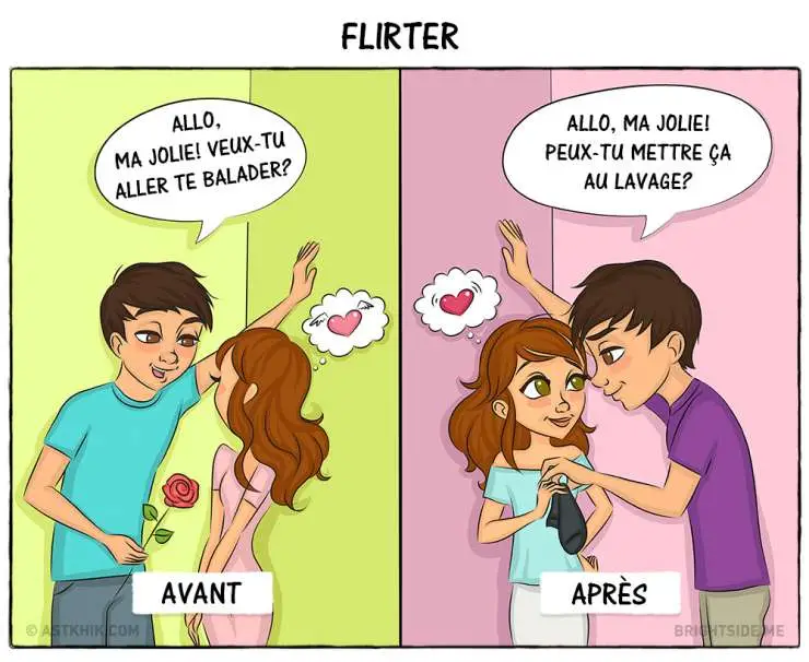 flirter avant le mariage)