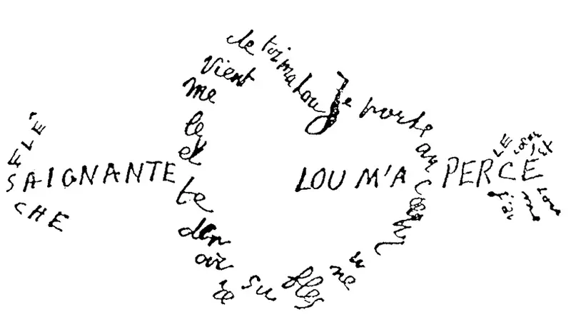 litterature-calligramme-amour