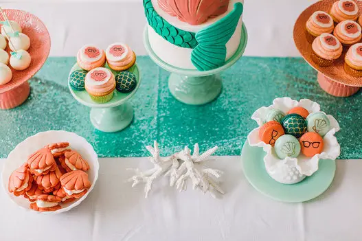 mariage-sur-le-theme-de-la-petite-sirène-buffet