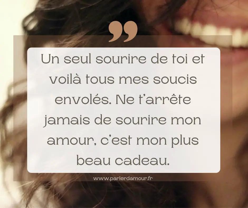 sms d'amour pour la faire sourire