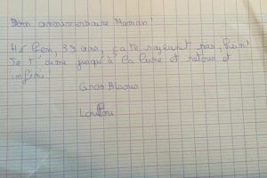 Lettre de Louis pour l’anniversaire de sa maman (10 ans)