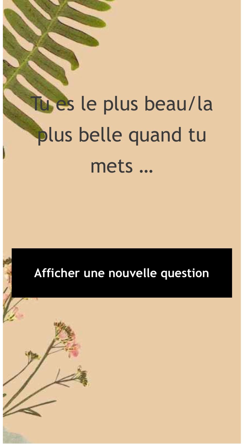 jeu couple question