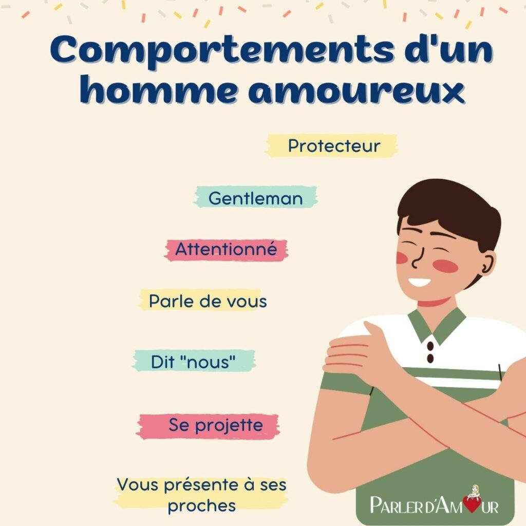 signes d'un amour naissant chez un homme comportement