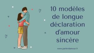 déclaration d'amour sincère