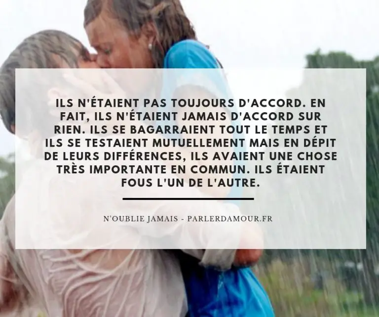 citations de films d'amour heureux qui font du bien au moral