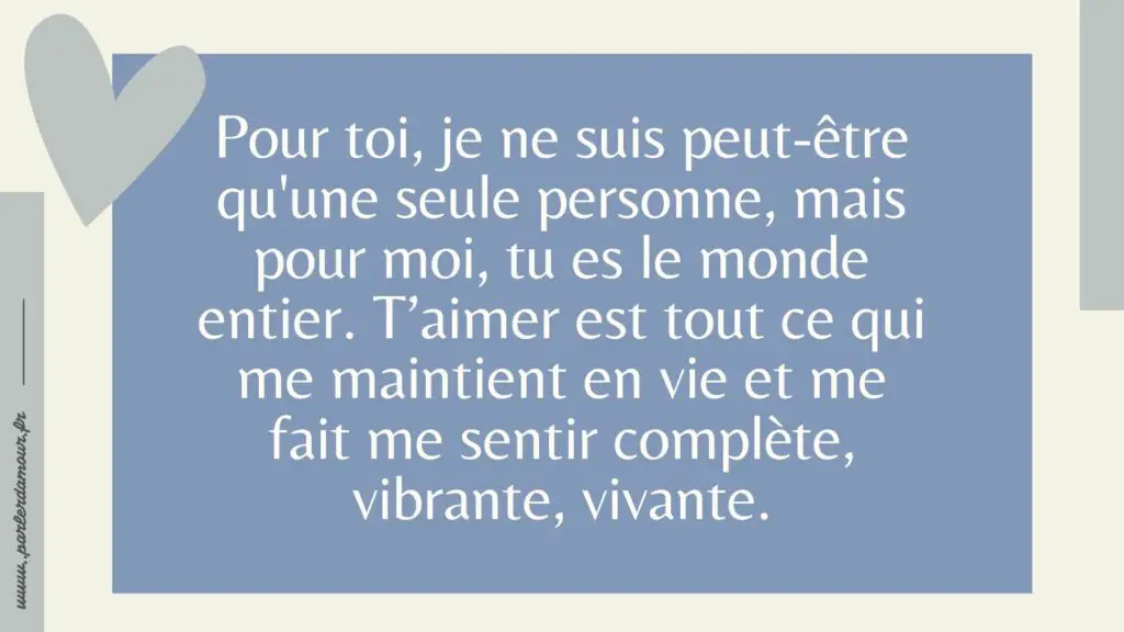 message d'amour pour lui touchant