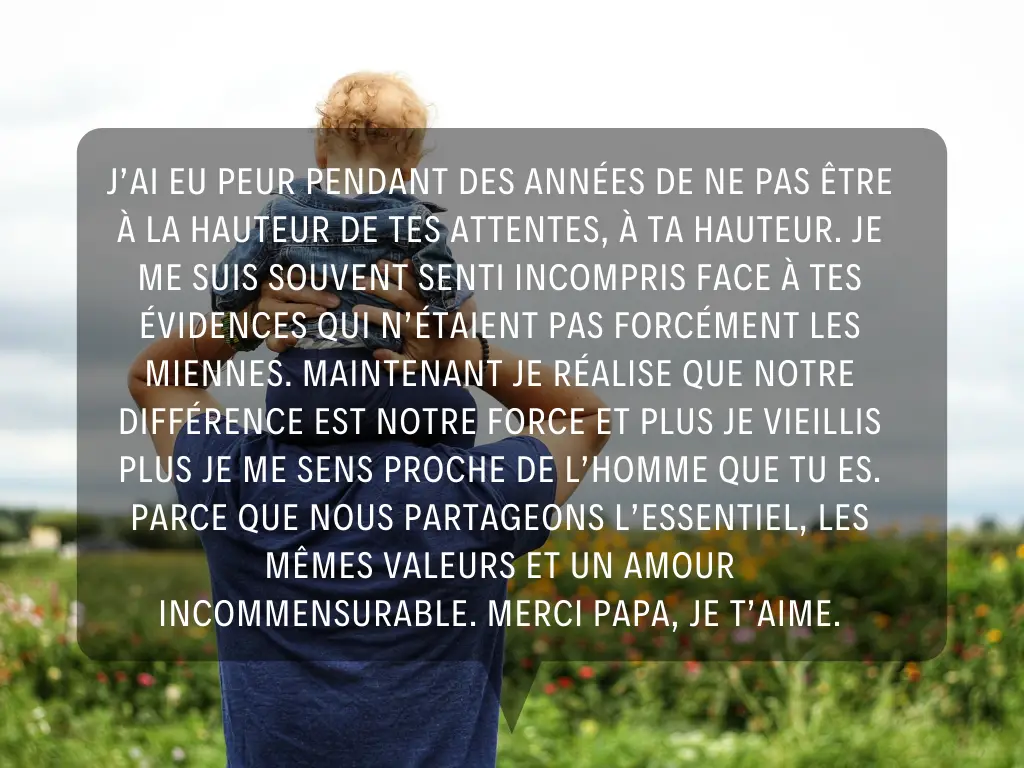 je t'aime papa