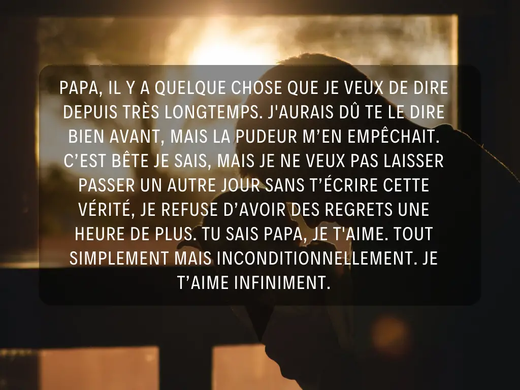 je t'aime papa