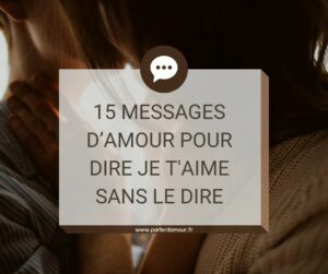 dire je t'aime sans le dire sms