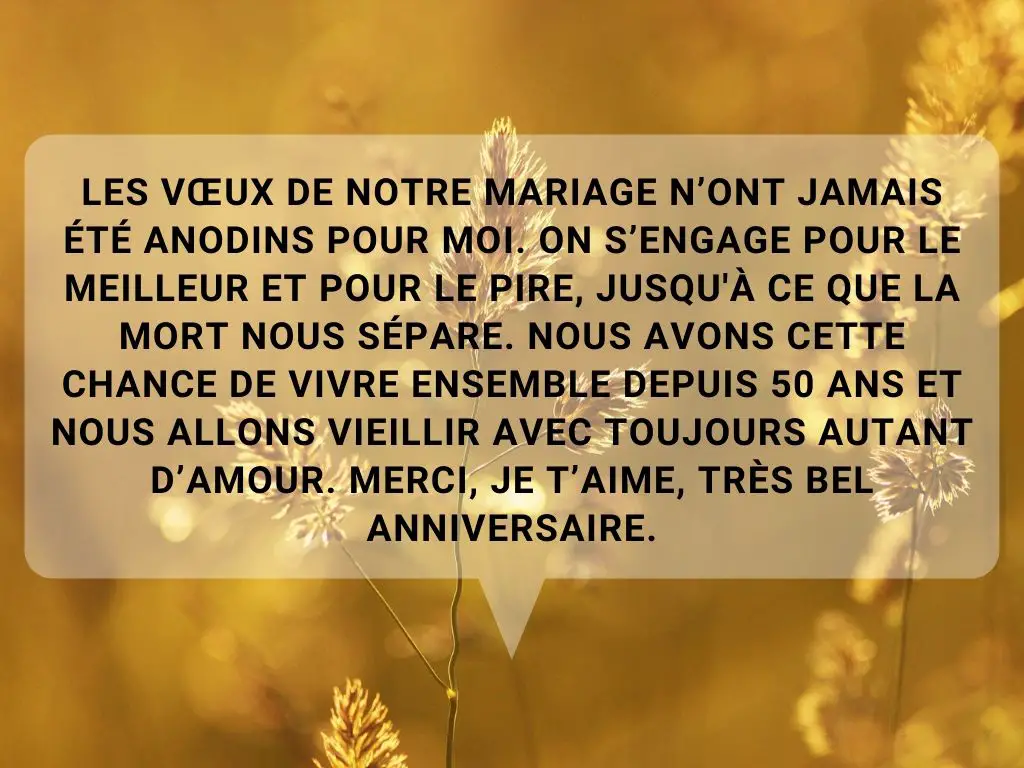 Messages Pour Les Noces D Or 30 Modeles Parler D Amour