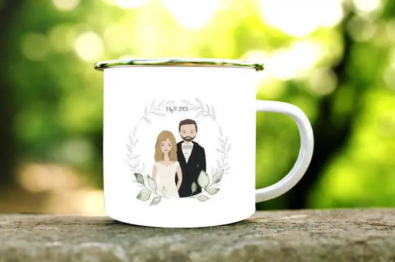 Cadeaux invités mariage : mug