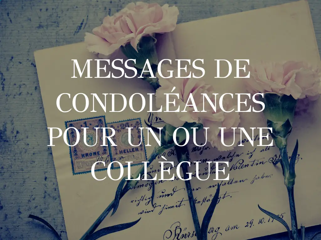 message de condoléances pour un collègue