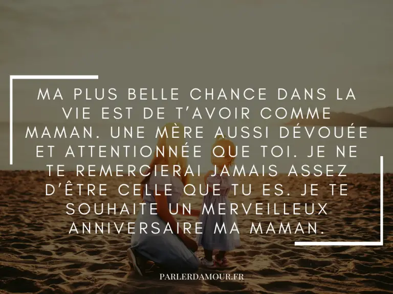 lettre pour anniversaire maman