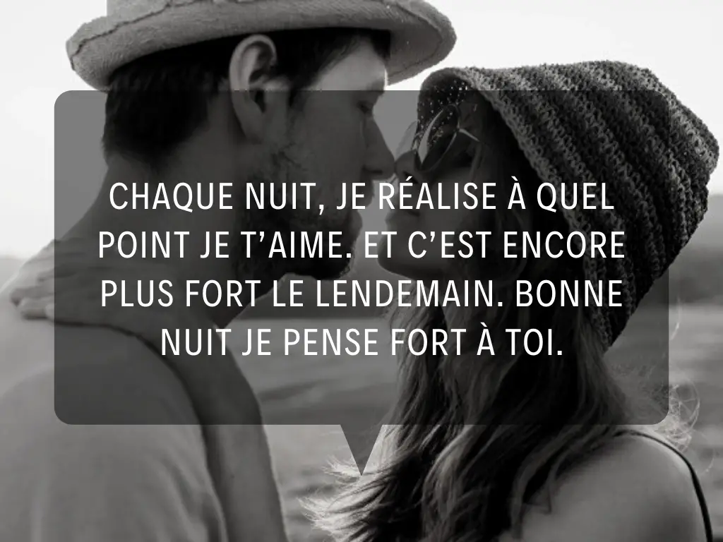 SMS bonne nuit mon amour je t'aime