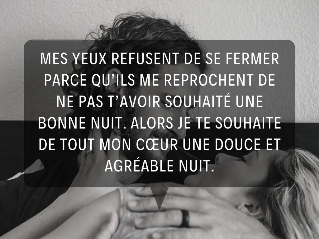 SMS bonne nuit mon amour je t'aime