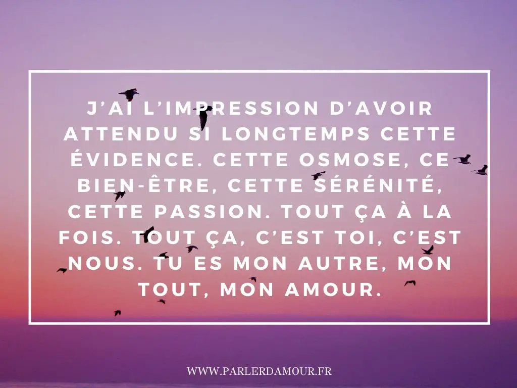 je t'aime mon amour