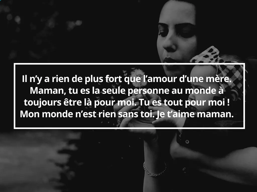 je t'aime maman