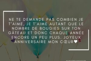 Joyeux anniversaire mon amour : 21 messages touchants à lui envoyer