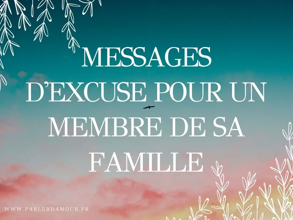 Messages d'excuse pour se faire pardonner 