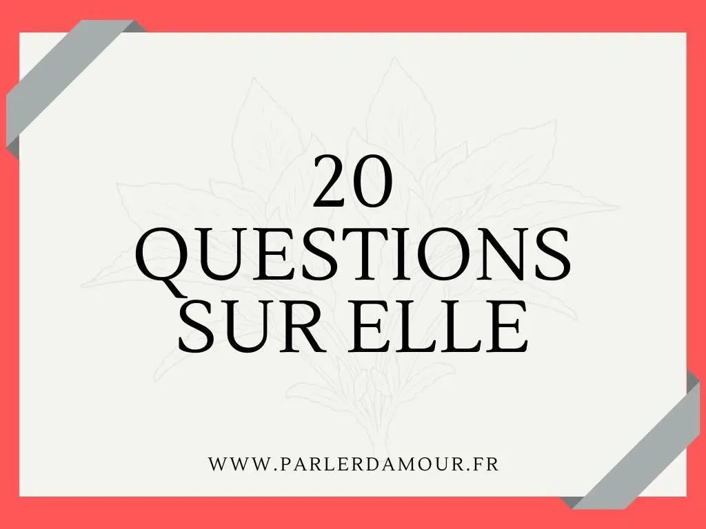 questions à poser à sa copine