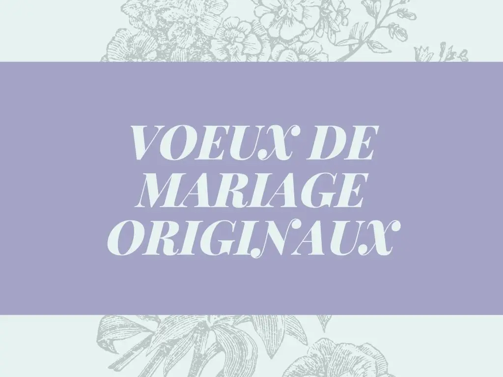 voeux de mariage