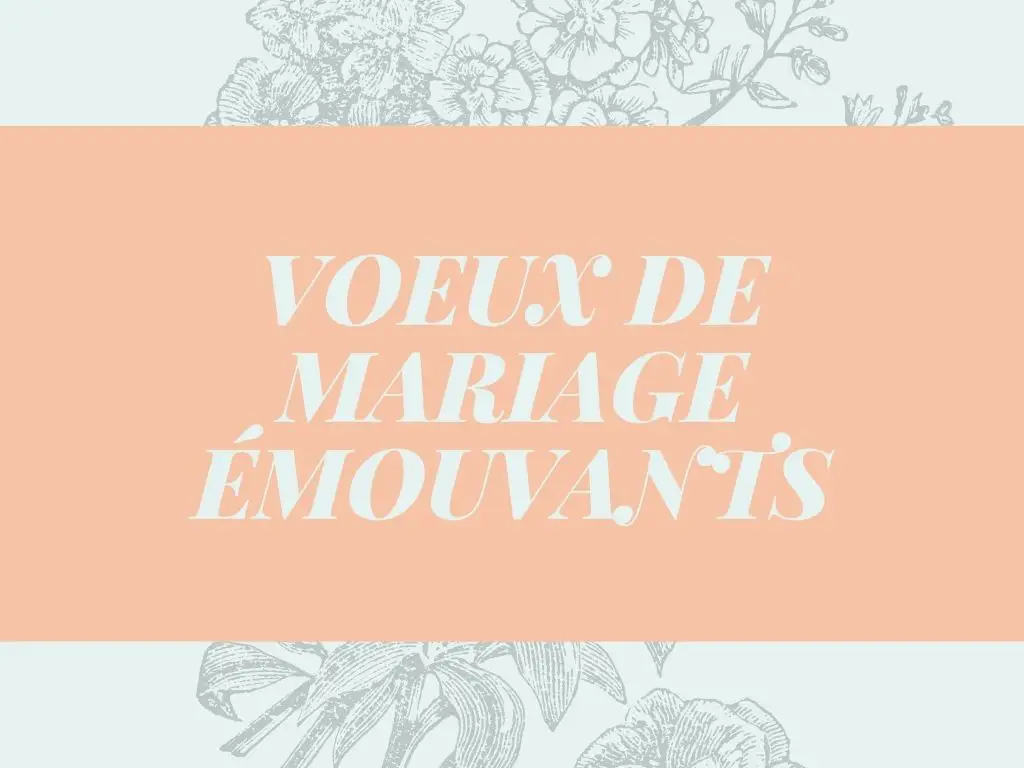 voeux de mariage