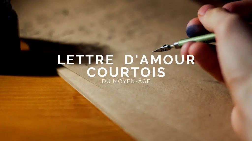 lettre amour courtois moyen age