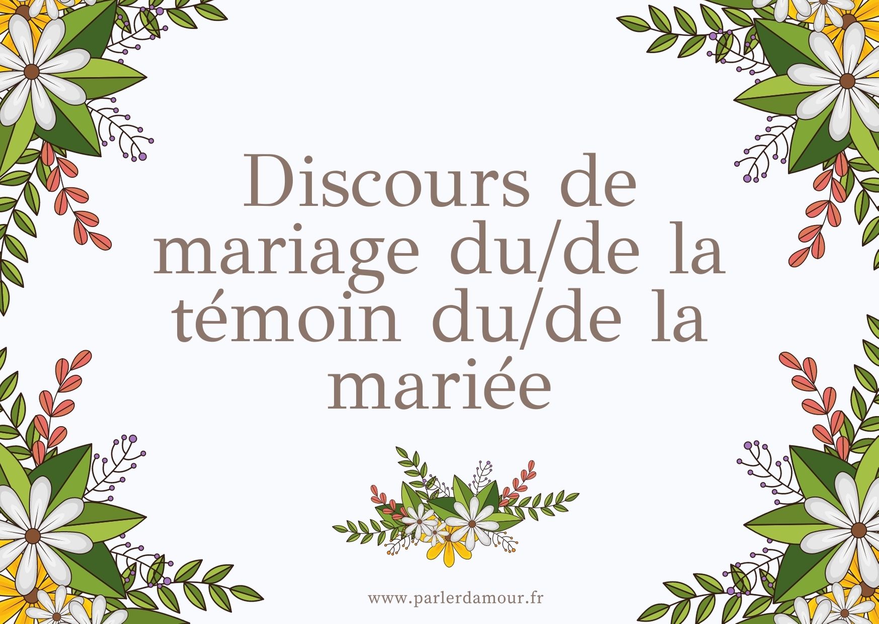 Exemples de discours de mariage gratuits Parler d