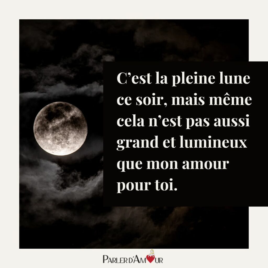 message mignon du soir