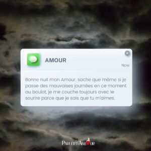 souhaiter une bonne nuit à son amour par message