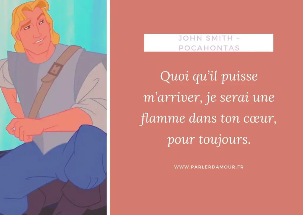 citations d'amour dans les Disney