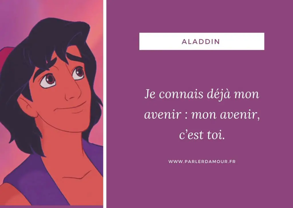 citations d'amour dans les Disney