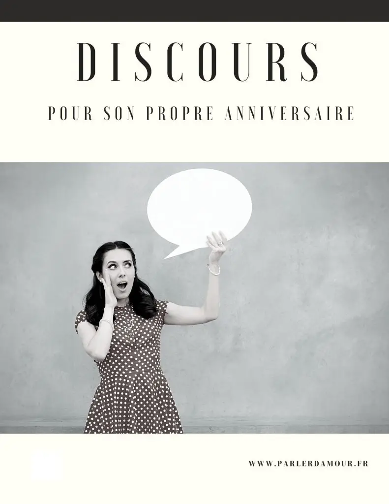 Discours Pour Son Propre Anniversaire Parler D Amour