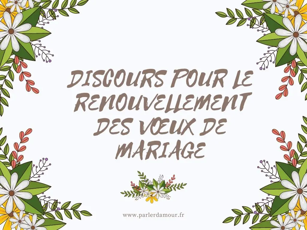 Renouvellement des vœux de mariage 