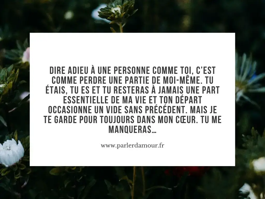 Lettre Damour Adieu Triste Qui Fait Pleurer Messages d'adieu : les 50 plus beaux messages pour dire au revoir - Parler d 'Amour