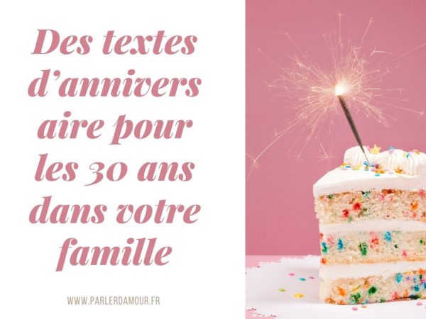 10 textes d'anniversaire pour les 30 ans : l'âge adulte - Parler d'Amour