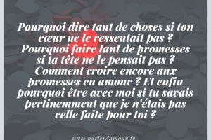 Lettre à toi que je croyais être l’homme de ma vie