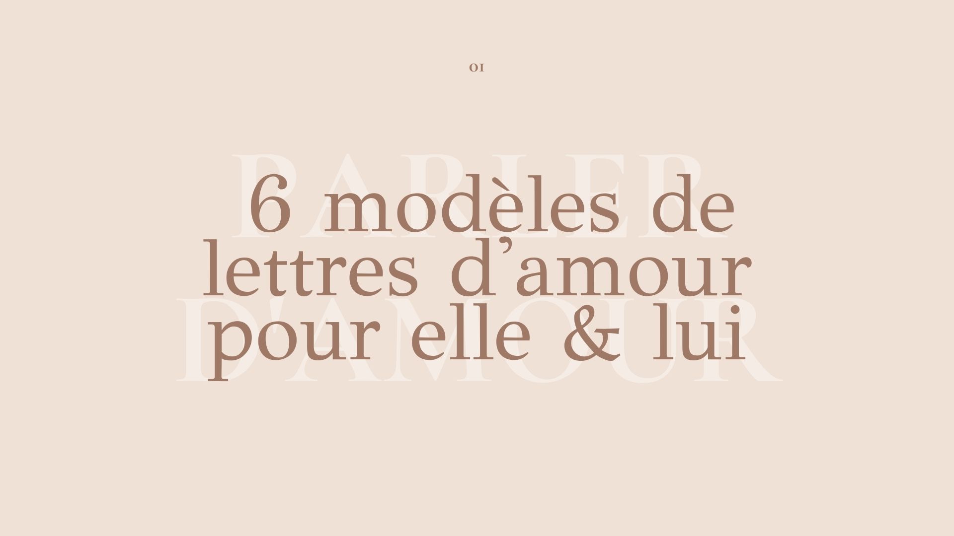 Lettres d'amour 6 modèles de lettres d'amour pour elle & lui Parler
