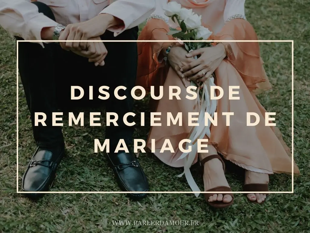 discours de remerciement de mariage