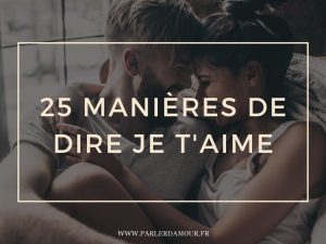 manières de dire je t'aime