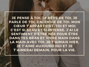 magnifique message d'amour