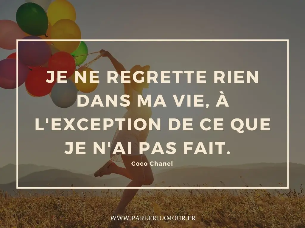 citations sur les regrets