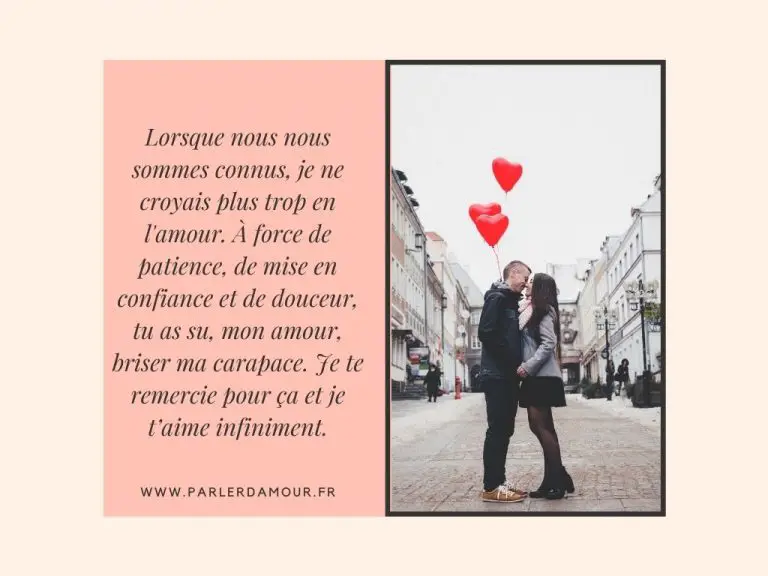 mots d'amour pour une femme