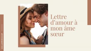 lettre d'amour âme soeur