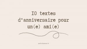 textes d'anniversaire