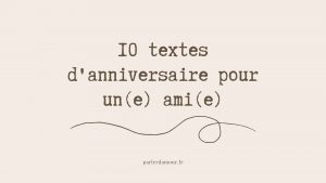 textes d'anniversaire