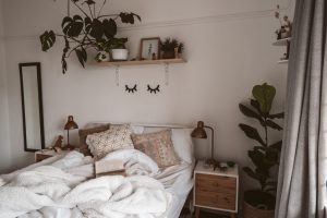 Couvre-lit romantique pour une chambre d’amoureux