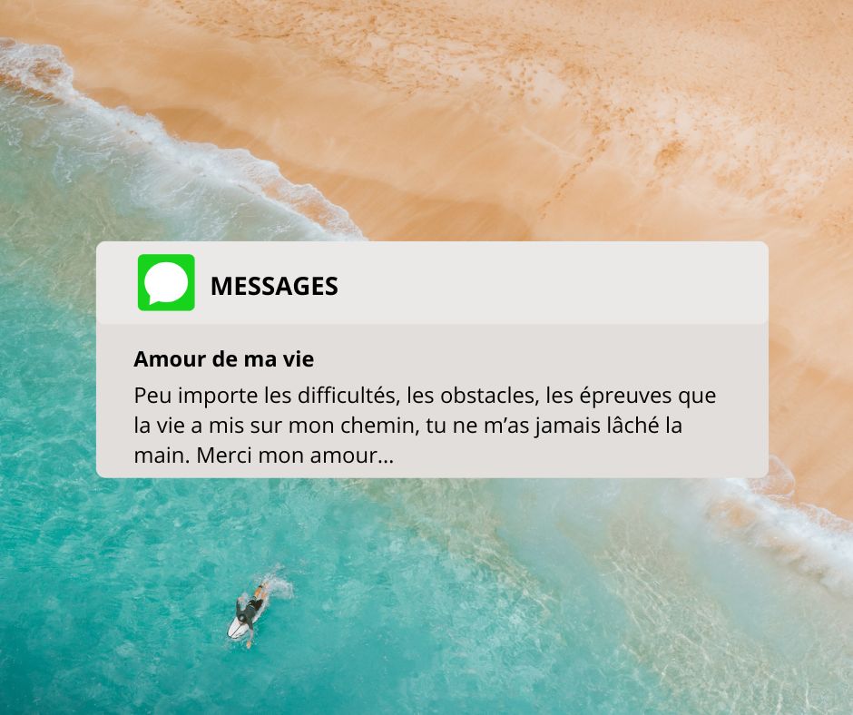 message amoureux gratitude