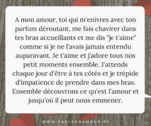 long message d'amour pour elle