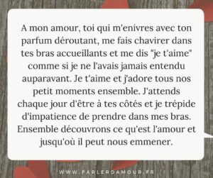 long message d'amour pour elle